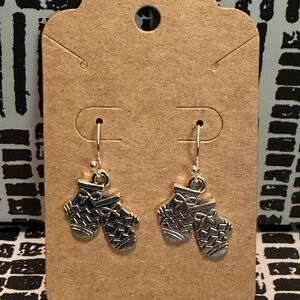 Silver Mitten Earrings